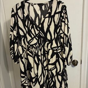New Look Monochrome Textured Dress